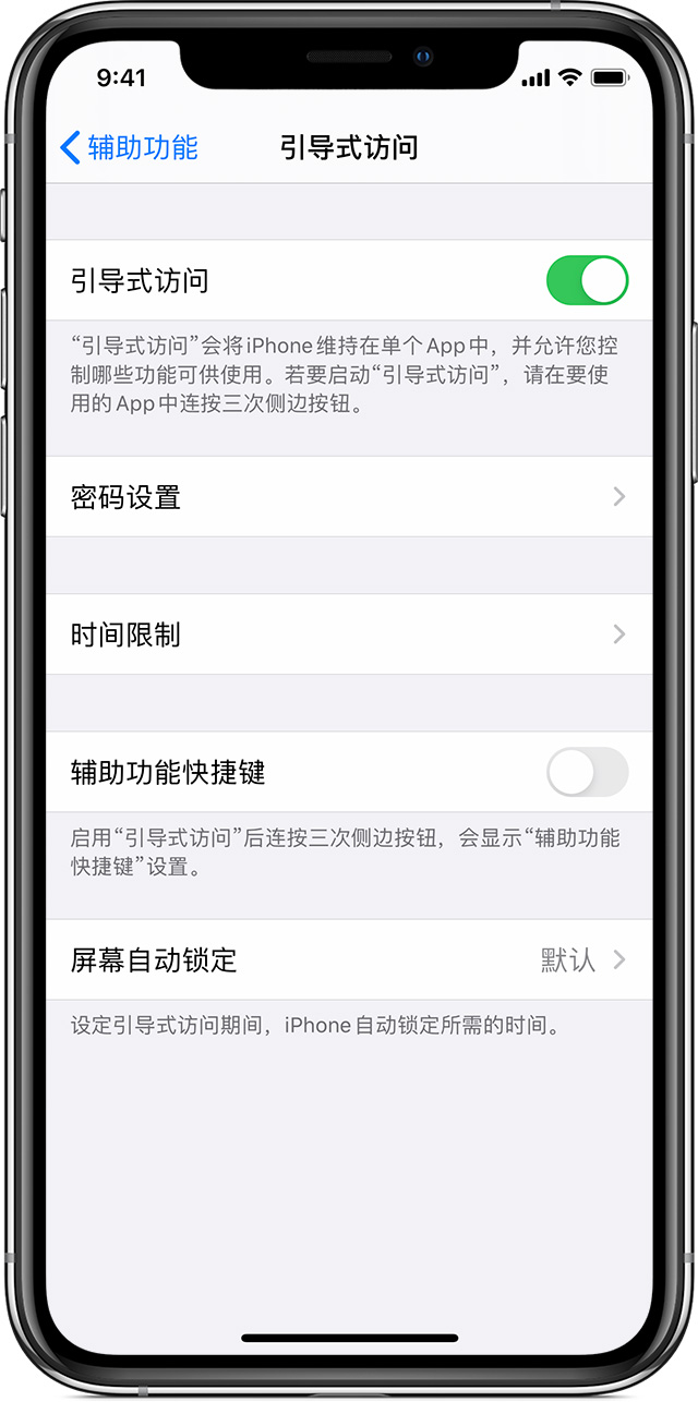 望江苹果手机维修分享如何在 iPhone 上退出引导式访问 