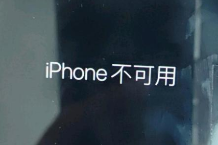 望江苹果服务网点分享锁屏界面显示“iPhone 不可用”如何解决 