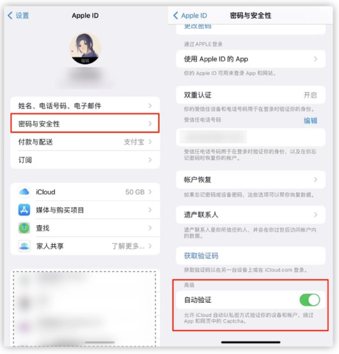 望江苹果手机维修分享iOS 16 自动验证功能开启方法 