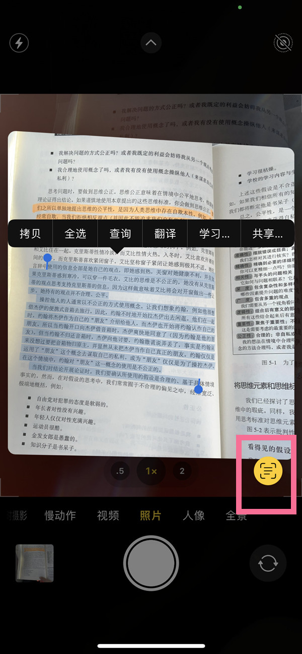 望江苹果手机维修分享iOS 15照片文字怎么提取 