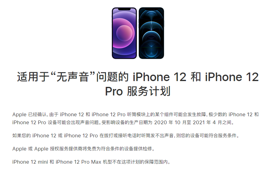 望江苹果手机维修分享iPhone 12/Pro 拨打或接听电话时无声音怎么办 