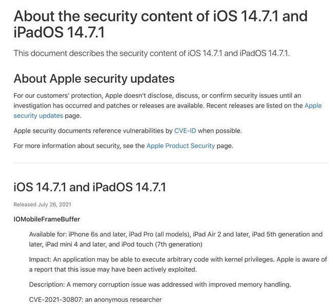望江苹果手机维修分享iOS 14.7.1 正式版更新内容及升级方法 
