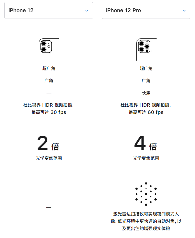 望江苹果手机维修分享苹果 iPhone 12 与 iPhone 12 Pro 选哪款 